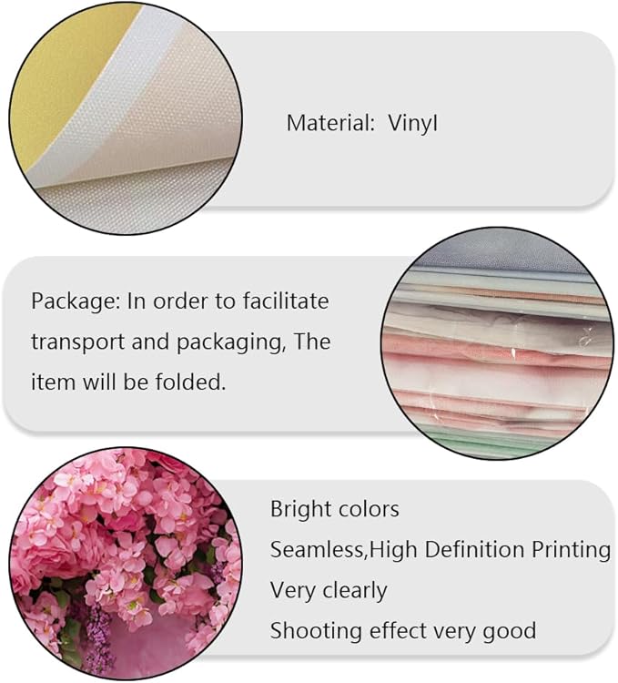 Pink Rose Flower Wall Backdrop for Birthday, Wedding, Bridal Shower, Valentine Day Party Decorations for Bridal Shower Party Decorations (Pink, 8x6ft)