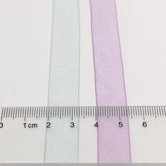 Chenkou Craft Solid Organza Ribbon Assorted 24 Yards Craft Bow Party Decoration Packing Ribbons (Mix, 1/2"(12mm))