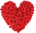 500pcs Mini Foam Rose Heads, Red Foam Flower Bulk Fake Rose Flower Head for DIY Crafts Wedding Bouquets Baby Shower Centerpieces Floral Arrangements Party Tables Home Decorations(Red)