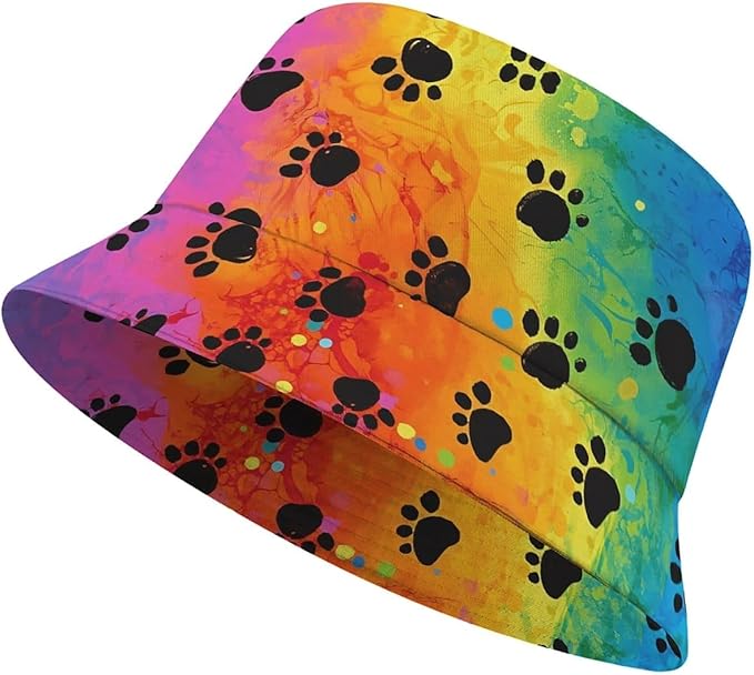 Wildflowers Floral Bucket Hat for Men Women, Summer Vacation Outdoor Travel Reversible Double Side Beach Caps Fisherman Hat