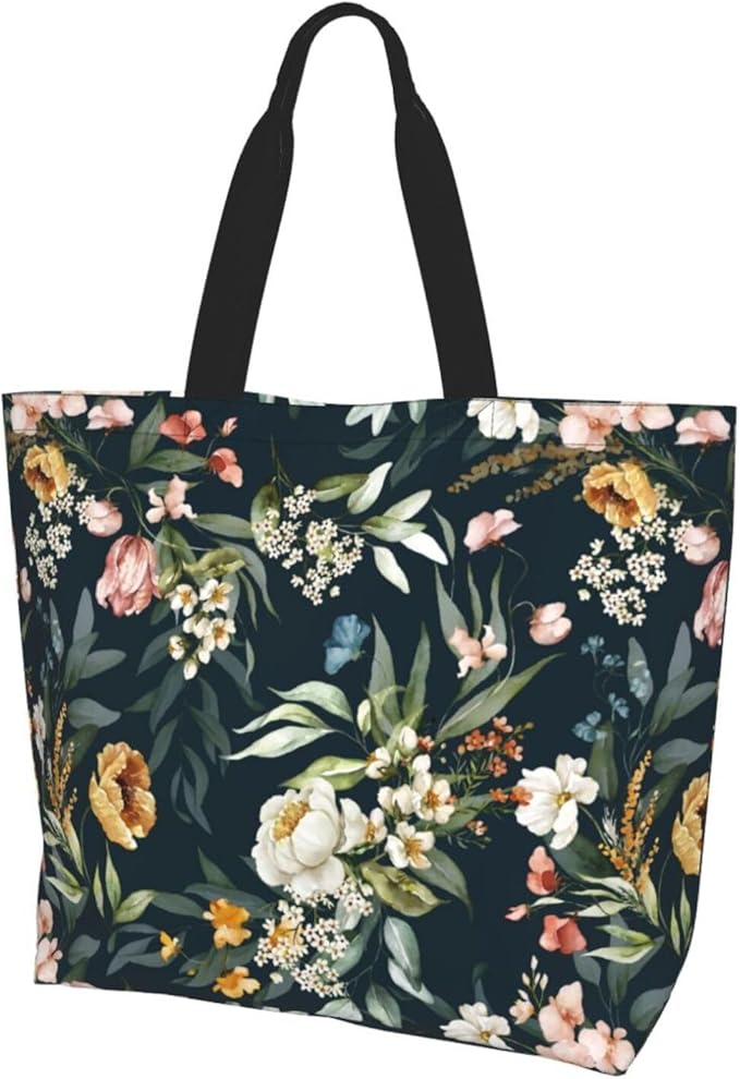 Sunflower Tote Bag For Women, Waterproof Shoulder Bags Big Reusable Grocery Handbag For Shopping Picnic Work Beach