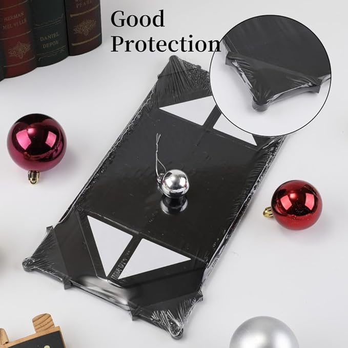 6 Pcs Black Gift Box Large 13x11x5.3 Inch Black Large Gift Box with Crinkle Paper Magnetic Box with Shredded Paper Luxury Gift Boxes with Lids for Presents