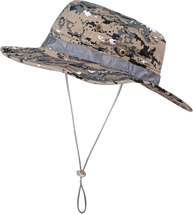 Sun Hats for Men Women Boonie Hat UPF 50+ Bucket Hat Wide Brim UV Protection Fishing Hiking Safari Outdoor Hats