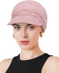 Chemo Headwear Viscose Newsboy Cap for Women Fall and Winter Hats