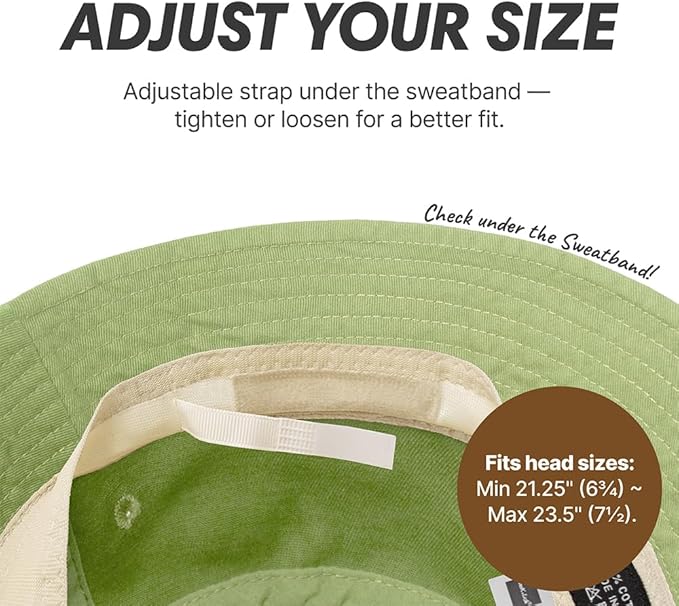 Hot Summer Bucket Hat - Trendy Cotton Sun Hat for Beach, Golf, Fishing - Fun Outdoor Vacation Boonie for Men and Women