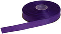 Solid Grosgrain Ribbon 25 Yard Each Roll 100% Polyester Woven Edge (3/8", Purple)