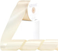 Cream Satin Ribbon, Double Faced 2 Inch X 25 Yards Cream Ribbon, Premium Satin Ribbons for Gift Wrapping, Crafts, Hair Bow Making, Sewing, Flower Bouquet, Wedding Party Decor
