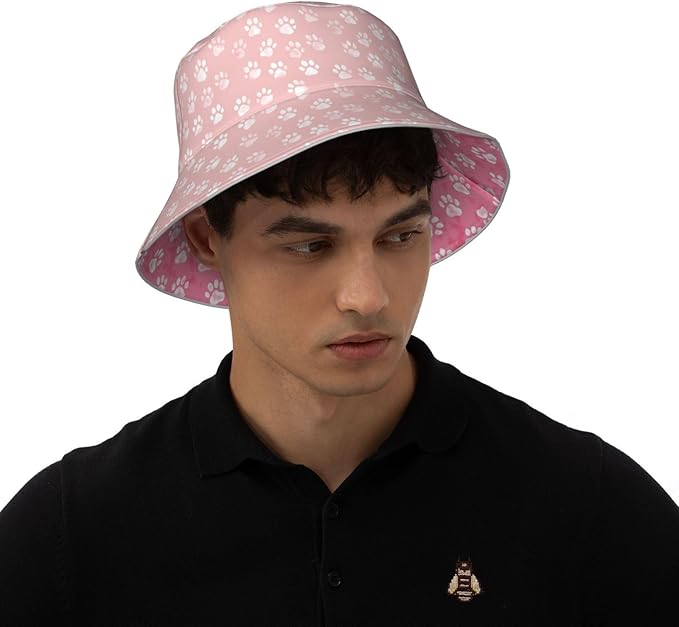 Bucket Hat Double-Side-Wear Reversible Sun Hat Beach Travel Hiking for Women Men