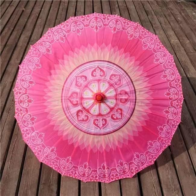 33" Handmade Oiled Parasol Bamboo Silk Umbrella Chinese Japanese Art Classical Dance Umbrella Plum Blossom for Wedding Parties Photography Costumes Cosplay Decoration and Other Events