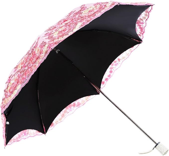 Honeystore Flower Lace Parasols for Wedding Party Lace Bridal Umbrella