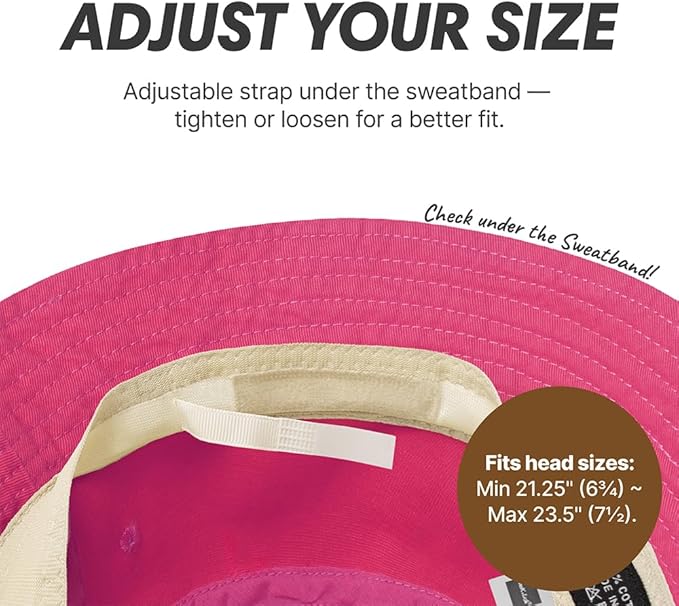Hot Summer Bucket Hat - Trendy Cotton Sun Hat for Beach, Golf, Fishing - Fun Outdoor Vacation Boonie for Men and Women
