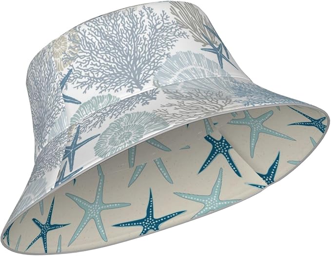 Hat Reversible Fisherman Hats Double Sided Wearing for Women Men Boys Girls