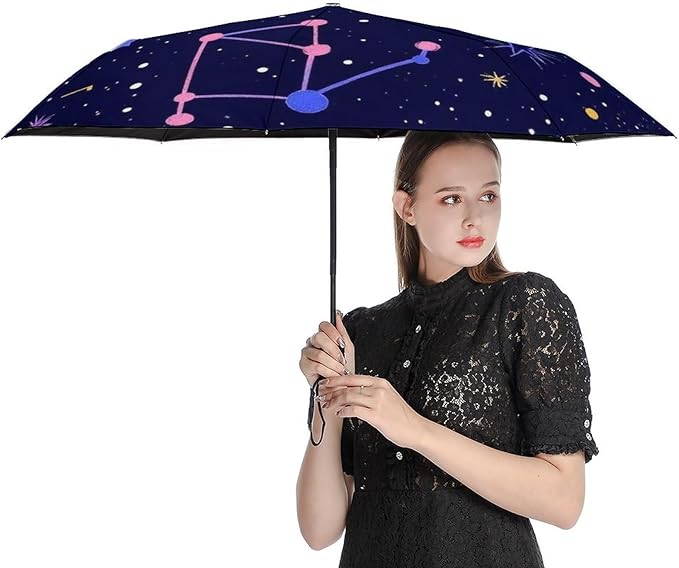 Fashion 3 Fold Sunny Rain Sunscreen Umbrella Portable Automatic Umbrella