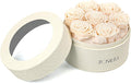 Rosaura Round Preserved Roses Gift Box - Real Forever Flowers for Birthday, Valentine's & Mother's Day (Champagne, 7 Roses)