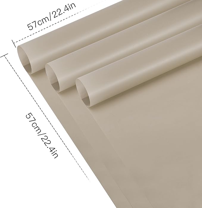 WRAPAHOLIC 20 Sheets Flower Wrapping Paper - 22.4 x 22.4 inch Pure Nude Color Water-Resistant Floral Bouquet Wrapping Paper, Florist Supplies Packaging for Wedding Birthday Gift DIY