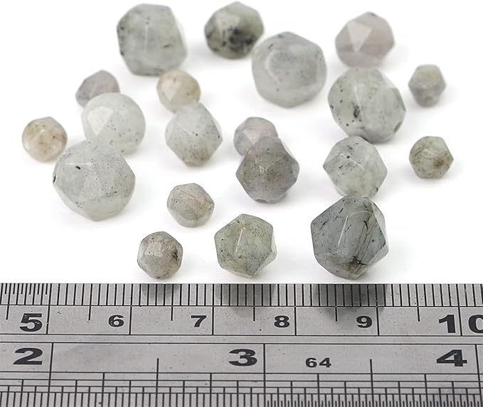 Faceted Natural Spectrolite Stone Round Beads 10mm 36cm/Strand for Jewelry Making