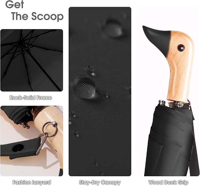 Duck Umbrella – Cute Duck with Adorable Duck Handle, The Perfect Duck Umbrella for Duck Lovers