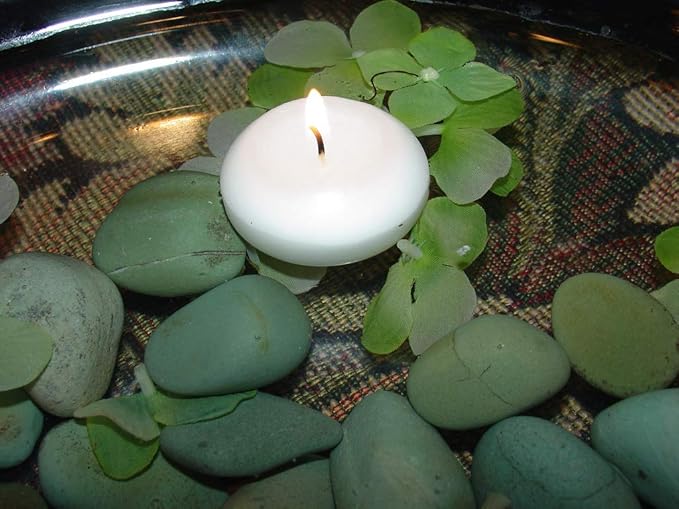 D'light Online Large White Floating Candles 3 Inch Wax Discs for Events, Weddings, Spa, Home Decor, Special Occasions, Cylinder Vases, Centerpieces, Pool and Holidays (Large - 3" (Set of 24), White)