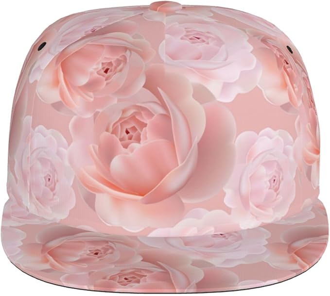 Rose Baseball Cap Adjustable Flower Baseball Caps Womens Hat Rose Flower Baseball Hats for Women Outdoor