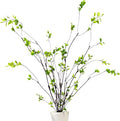 Tinsow 4 Artificial Ficus Branches 47 Inch Tall Faux Eucalyptus Stems, Realistic Fake Greenery for Vase Fillers, Centerpieces and Home Decor, Lifelike Leaves and Stems for Elegant Displays