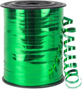 500 Yards Metallic Shiny Curling Ribbon with Spool, 1/5" Curly Ribbons - Perfect for Gift Wrapping, Florist Flowers, Birthday Party Decorations, and Balloon String Ribbon in Green