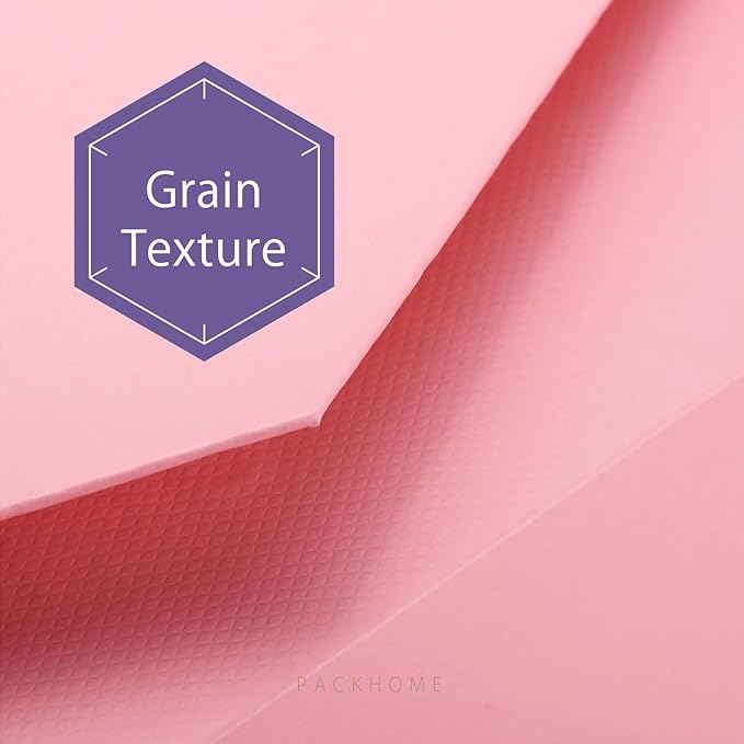 PACKHOME 6 Gift Boxes 9x6.5x3.8 Inches, Rectangle Collapsible Boxes with Magnetic Lids for Gift Packaging (Matte Pink, Grain Texture)
