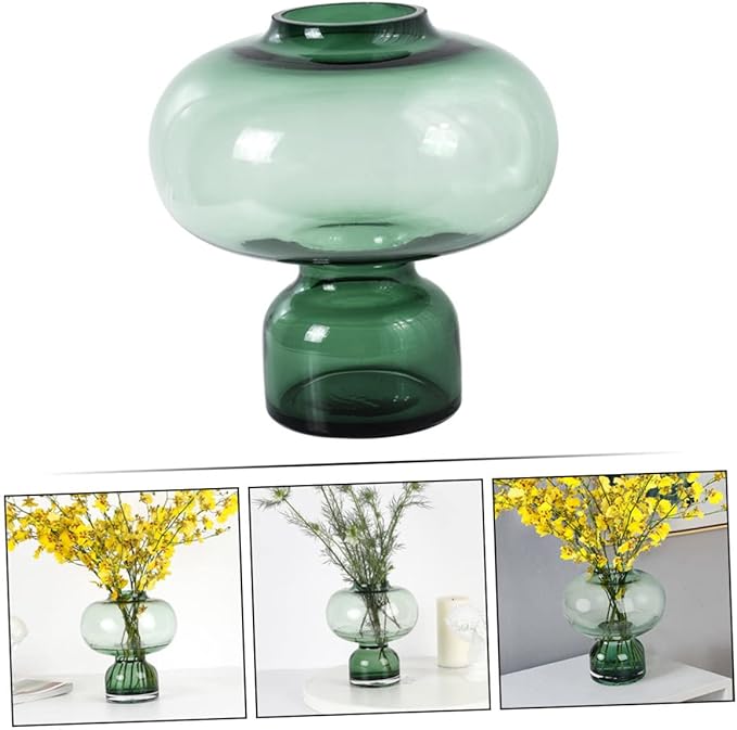 Elegant European Glass Flower Vase Gourd Shape Decorative Household Centerpiece for Tulips and Dancing Orchids for Home Decor