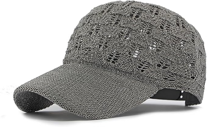 FASHIXD Knit Mesh Baseball Cap for Women - Breathable Summer Trucker Hat