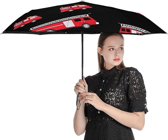 Fashion 3 Fold Sunny Rain Sunscreen Umbrella Portable Automatic Umbrella