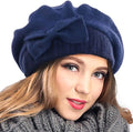 VECRY Women's 100% Wool Bucket Hat Felt Cloche Beret Dress Winter Beanie Hats