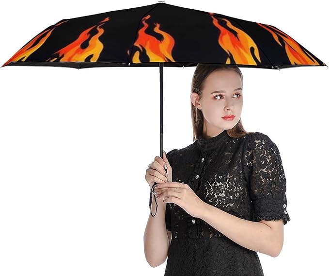 Fashion 3 Fold Sunny Rain Sunscreen Umbrella Portable Automatic Umbrella