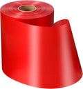 Syhood Outdoor Leaf Ribbon Floral Satin Ribbon for Crafts Aspidistra Waterproof Holiday Outdoor Decoration(6 Inch X 108 Yards,Red)