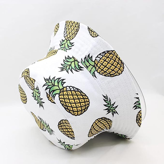XYIYI Cute Bucket Hat Beach Fisherman Hats for Women, Reversible Double-Side-Wear