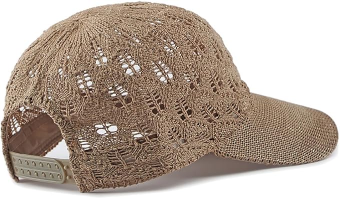 FASHIXD Knit Mesh Baseball Cap for Women - Breathable Summer Trucker Hat