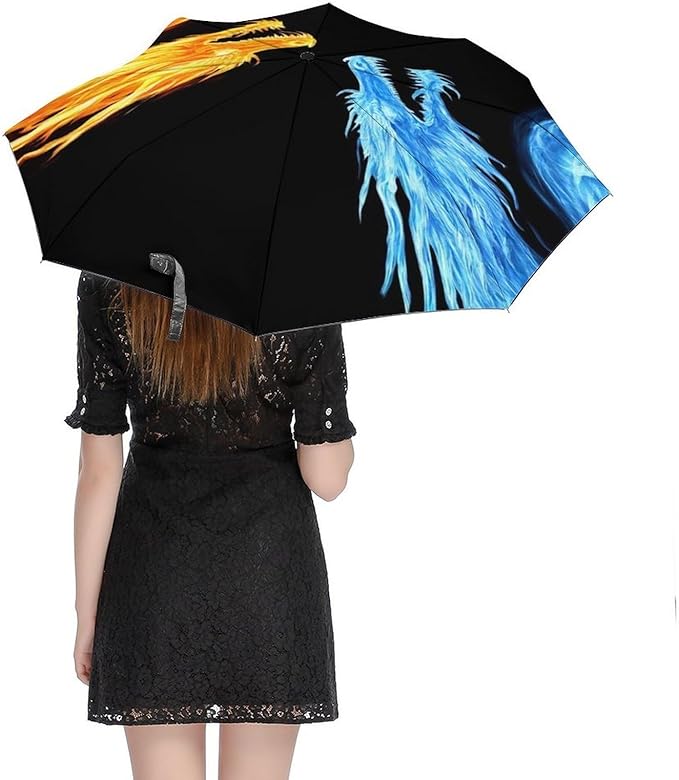 Fashion 3 Fold Sunny Rain Sunscreen Umbrella Portable Automatic Umbrella