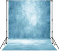 Abstract Professional Photography Backdrop for Portrait Photo Props Booth Background Photoshoot Studio with Polyester Fabric Roller Pocket on Top(6x8ft, Light Blue,No Stand)