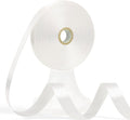 60 Yards White Satin Ribbon 5/8 Inch, Solid Polyester Fabric Ribbon for Gift Wrapping, Crafts, Flower Bouquet, Wedding, Baby Shower, Festival, Christmas, Halloween