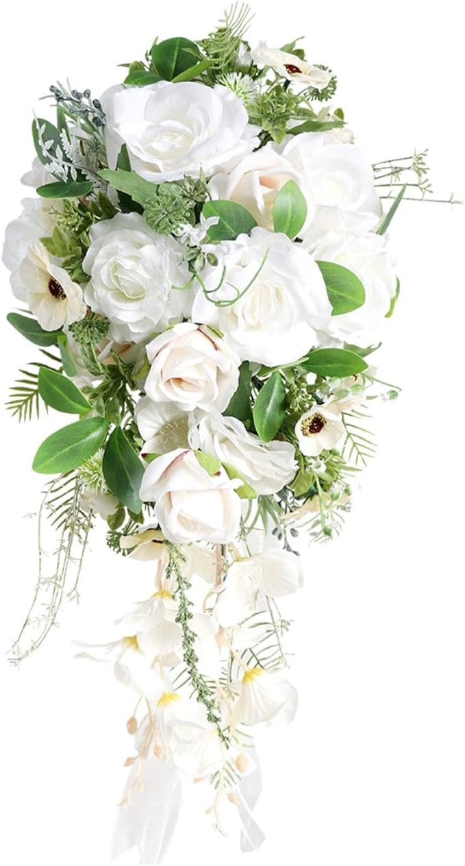 Bridal Bouquet Decoration Ornament Lightweight Rustic Wedding Toss Bouquet Bride Flower for Party Outdoor Anniversary