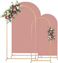 Metal Arch Backdrop Stand and Cover Set, 8FT, 7.2FT Party Backdrop, Easy to Assemble, Backdrop Stand for Parties, Birthday, Baby Shower