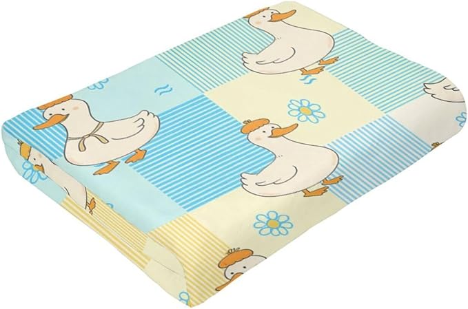 Funny Duck Blanket Cute Duck Throw Blanket Soft Cozy Fleece Fuzzy Stuffed Plush Flannel Gifts for Girls Women Boys Kids Adults 60"X80"