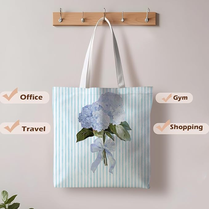 Floral Tote Bag, Floral Bag for Women, Reusable Grocery Bags Shopping Bags