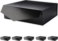 PACKHOME 6 Large Gift Boxes with Lids 13.5x9x4.1 Inches, Sturdy Collapsible Gift Boxes with Magnetic Closure (Glossy Black, Grass Texture)