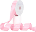 Pink Satin Ribbon, Double Faced 1-1/2 Inch X 50 Yards Pink Ribbon, Premium Satin Ribbon for Gift Wrapping, Crafts, Hair Bow Making, Sewing, Flower Bouquet, Wedding Party Decor