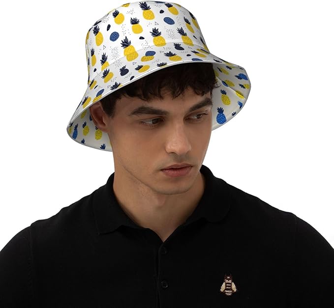 Bucket Hat Double-Side-Wear Reversible Sun Hat Beach Travel Hiking for Women Men