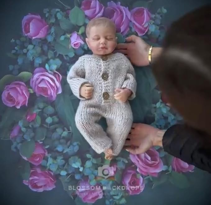 Blossom Flowers Decoration Wallpaper Newborn Baby Photography Background Backdrop Newborn Kids Baby Portrait Backdrop Photoshoot Photo Studio (Boho White)
