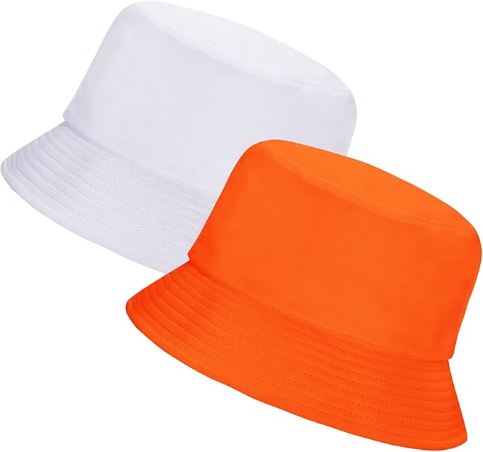 Rosoz 1 & 2 Pack Bucket Hat for Women Men Summer Travel Beach Sun Hat Outdoor Cap Unisex Bucket Hats
