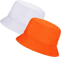 Rosoz 1 & 2 Pack Bucket Hat for Women Men Summer Travel Beach Sun Hat Outdoor Cap Unisex Bucket Hats