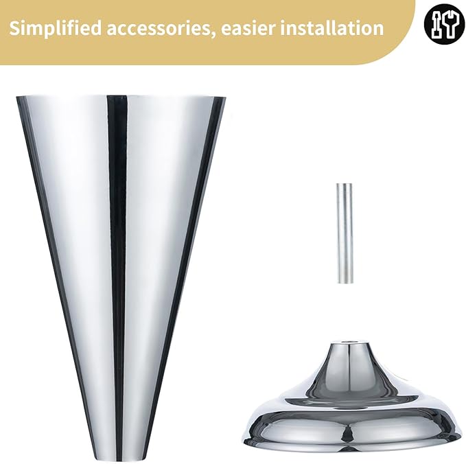 2 Pcs Tabletop Silver Metal Wedding Flower Trumpet Vase, 9.8 inch Table Decorative Centerpiece Artificial Flower Arrangements for Anniversary Ceremony Party Birthday Event Aisle Home Decoration