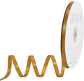 Old Gold Satin Ribbon, Double Faced 1/4 Inch X 50 Yards Old Gold Ribbon, Premium Satin Ribbon for Gift Wrapping, Crafts, Hair Bow Making, Sewing, Flower Bouquet, Wedding Party Decor