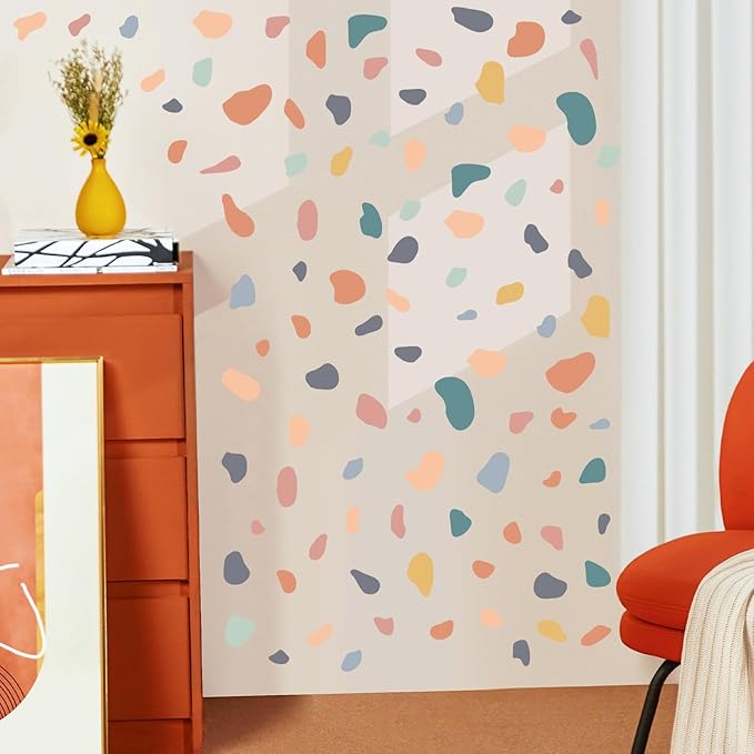 AOWDIAO 720 Pcs Irregular Polka Dots Stickers Peel and Stick Decals for Bedroom, Nursery, Living Room, Bathroom, Classroom, Vinyl Stickers for Wall, Car, Water Bottle, Laptop, Phone Case Decor